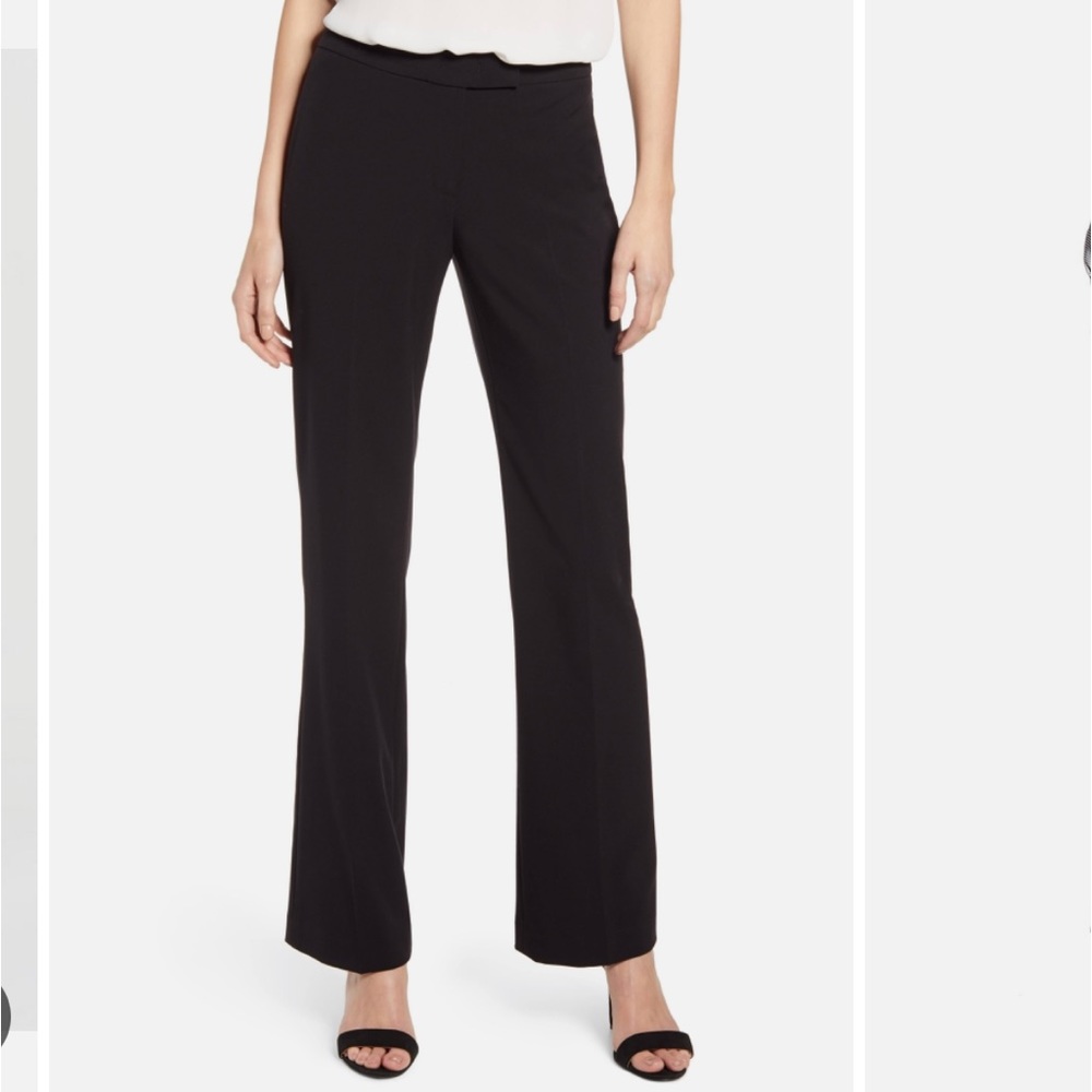 Women’s Calvin Klein black dress slacks pants flared leg sz 4 perfect condition